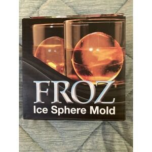 FROZ Ice Sphere Mold Housewares Novelty Food Grade Silicone Non Stick NIB!